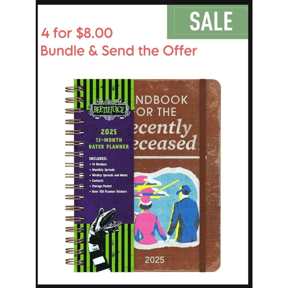 Beetlejuice 2025 Planner NEW Creative